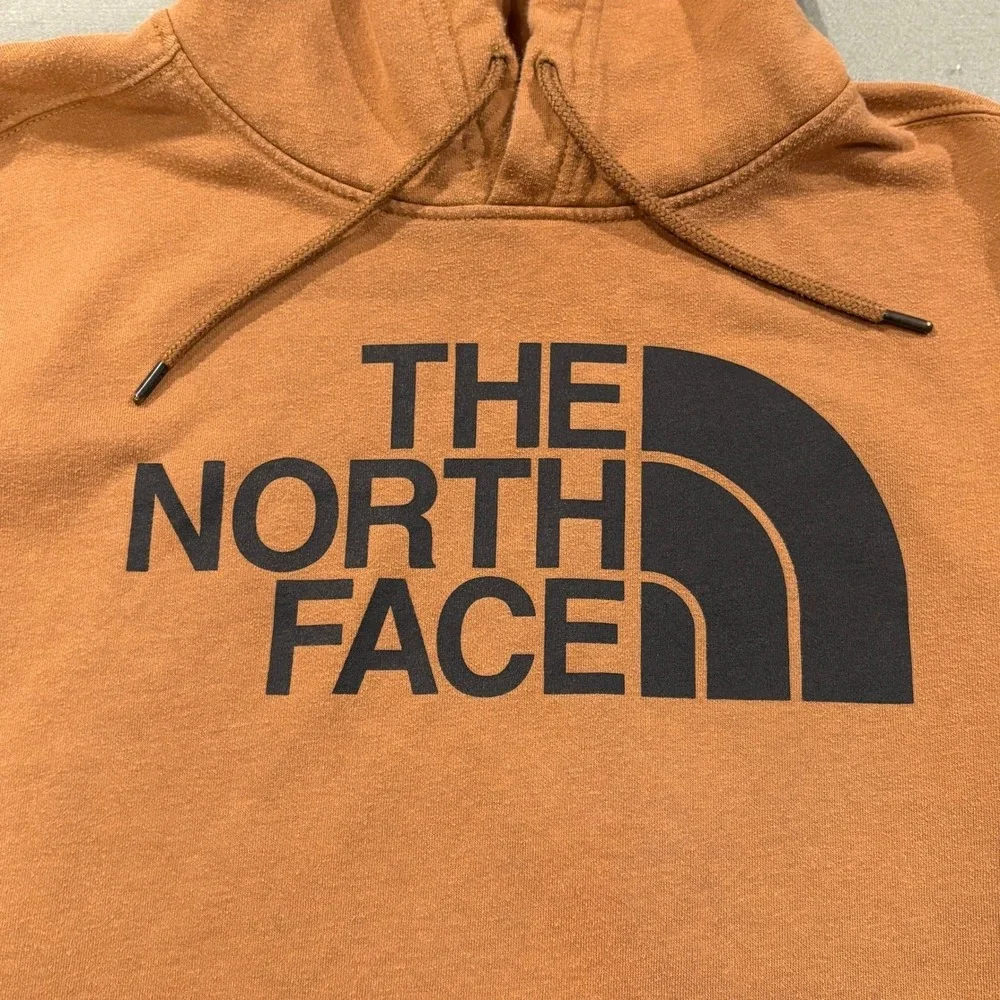The‎ North Face Hoodie Mens Large Brown Pullover Fleece Hooded Graphic Logo